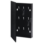 Key Box with Magnetic Board Black 30x20x4 cm
