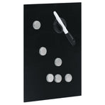 Key Box with Magnetic Board Black 30x20x4 cm