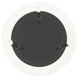 2-Tier Side Table Transparent & Black 38 cm Tempered Glass - Side View