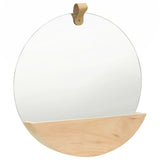 Wall Mirror Solid Pinewood 35 cm - Front View