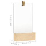Wall Mirror Solid Pinewood 23x39.5 cm - Close-Up Angle