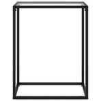 Console Table Transparent 60x35x75 cm Tempered Glass