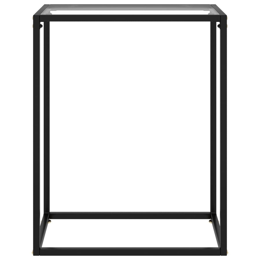 Console Table Transparent 60x35x75 cm Tempered Glass