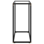 Console Table Transparent 60x35x75 cm Tempered Glass