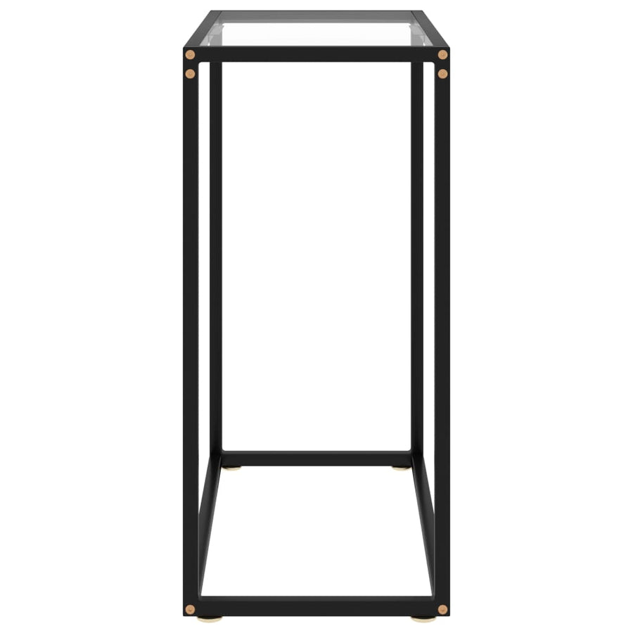 Console Table Transparent 60x35x75 cm Tempered Glass