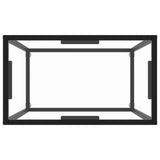 Console Table Transparent 60x35x75 cm Tempered Glass