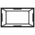 Console Table Transparent 60x35x75 cm Tempered Glass