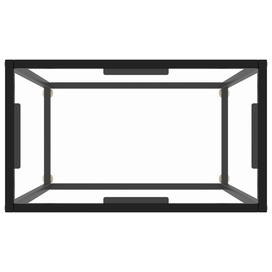 Console Table Transparent 60x35x75 cm Tempered Glass
