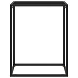 Console Table Black 60x35x75 cm Tempered Glass