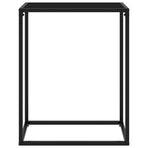 Console Table Black 60x35x75 cm Tempered Glass