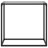 Console Table Transparent 80x35x75 cm Tempered Glass