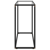Console Table Transparent 80x35x75 cm Tempered Glass