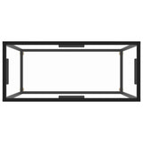 Console Table Transparent 80x35x75 cm Tempered Glass - Top-Down View