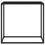 Console Table Black 80x35x75 cm Tempered Glass
