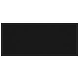 Console Table Black 80x35x75 cm Tempered Glass - Top-Down View