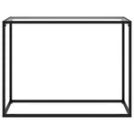 Console Table Transparent 100x35x75 cm Tempered Glass