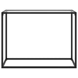 Console Table Transparent 100x35x75 cm Tempered Glass - Front View