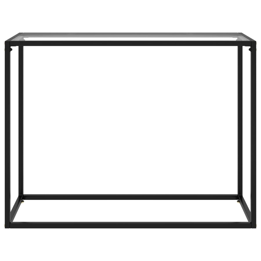 Console Table Transparent 100x35x75 cm Tempered Glass