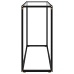 Console Table Transparent 100x35x75 cm Tempered Glass