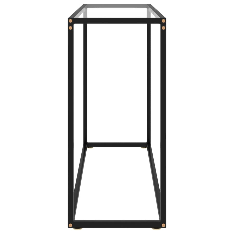 Console Table Transparent 100x35x75 cm Tempered Glass
