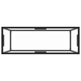 Console Table Transparent 100x35x75 cm Tempered Glass - Top-Down View