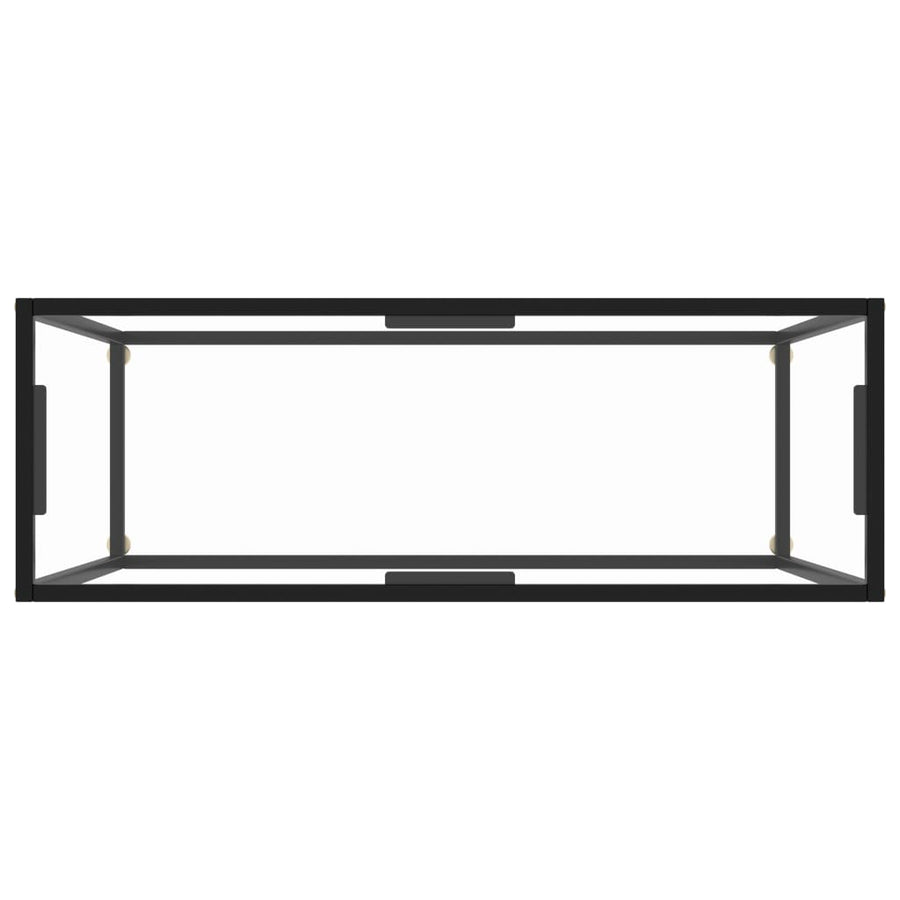 Console Table Transparent 100x35x75 cm Tempered Glass