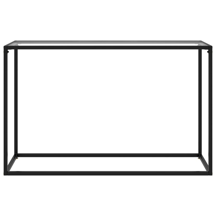 Console Table Transparent 120x35x75 cm Tempered Glass