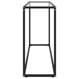 Console Table Transparent 120x35x75 cm Tempered Glass