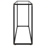 Console Table Transparent 120x35x75 cm Tempered Glass