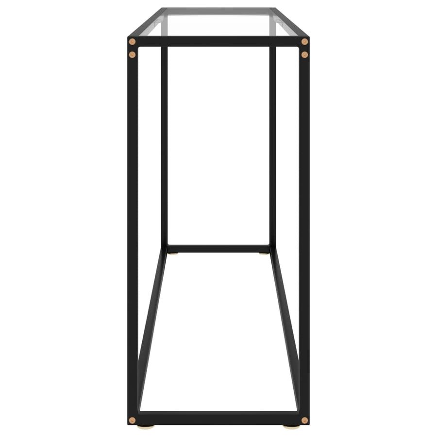 Console Table Transparent 120x35x75 cm Tempered Glass