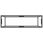Console Table Transparent 120x35x75 cm Tempered Glass