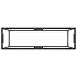 Console Table Transparent 120x35x75 cm Tempered Glass - Top-Down View