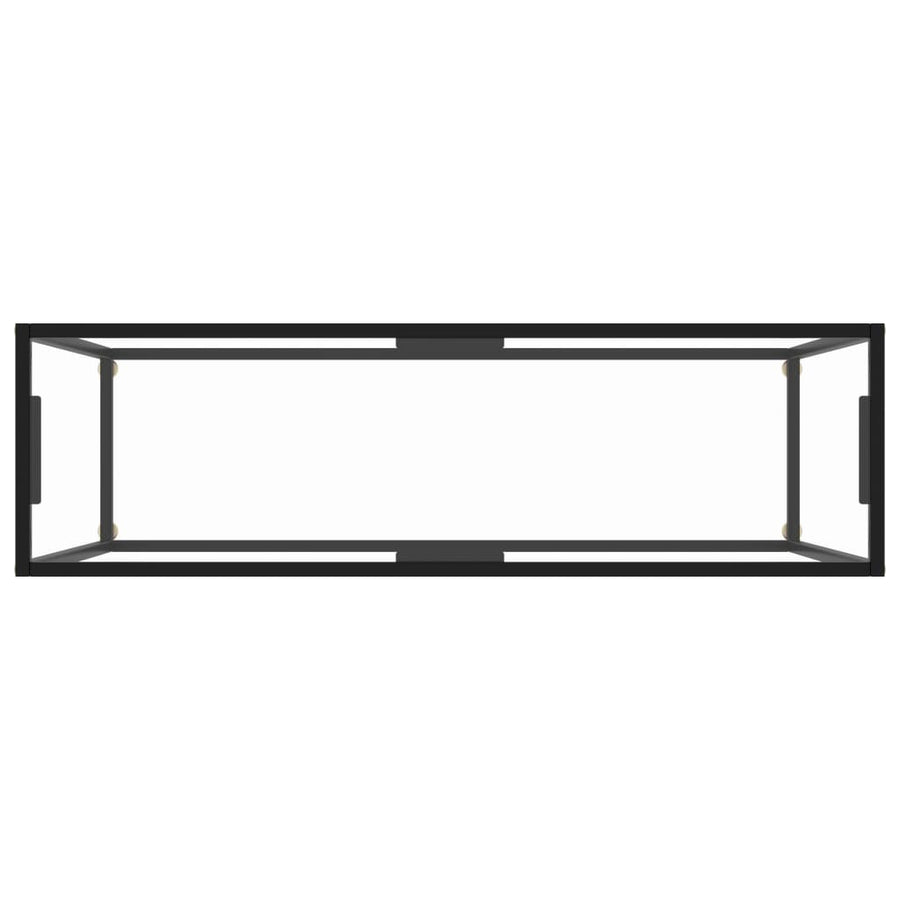 Console Table Transparent 120x35x75 cm Tempered Glass