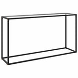 Console Table Transparent 140x35x75 cm Tempered Glass
