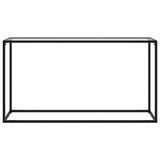 Console Table Transparent 140x35x75 cm Tempered Glass