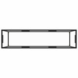 Console Table Transparent 140x35x75 cm Tempered Glass