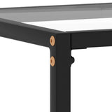 Console Table Transparent 140x35x75 cm Tempered Glass