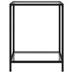 Console Table Transparent 60x35x75 cm Tempered Glass