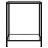 Console Table Transparent 60x35x75 cm Tempered Glass - Front View