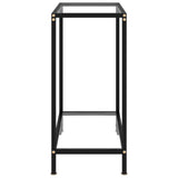Console Table Transparent 60x35x75 cm Tempered Glass
