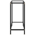 Console Table Transparent 60x35x75 cm Tempered Glass