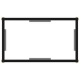 Console Table Transparent 60x35x75 cm Tempered Glass