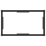 Console Table Transparent 60x35x75 cm Tempered Glass - Top-Down View