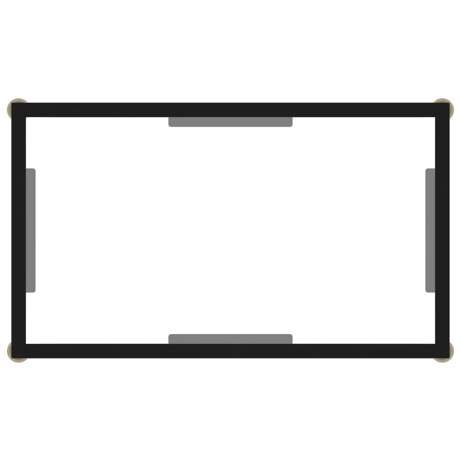 Console Table Transparent 60x35x75 cm Tempered Glass