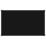 Console Table Black 60x35x75 cm Tempered Glass - Top-Down View