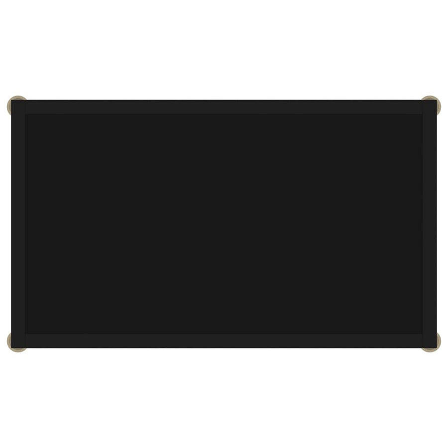 Console Table Black 60x35x75 cm Tempered Glass