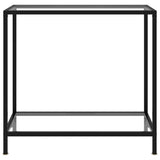 Console Table Transparent 80x35x75 cm Tempered Glass