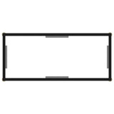 Console Table Transparent 80x35x75 cm Tempered Glass