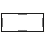 Console Table Transparent 80x35x75 cm Tempered Glass
