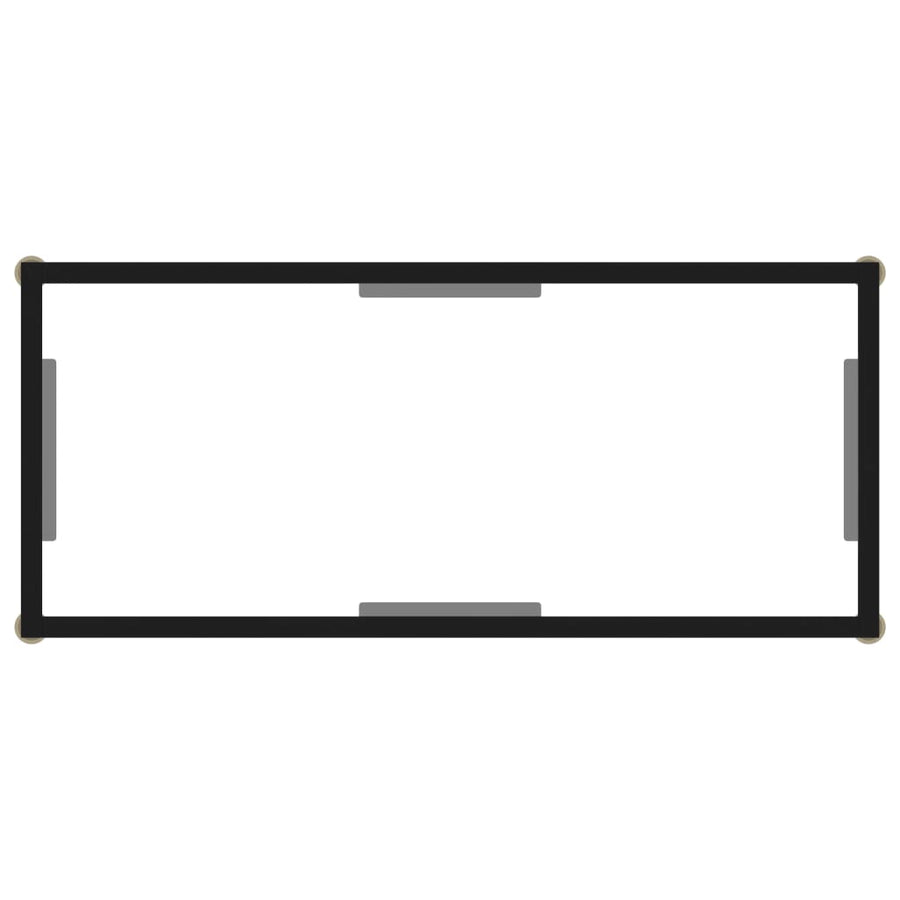 Console Table Transparent 80x35x75 cm Tempered Glass